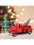 7 Inç Vintage Kırmızı Kamyon Noel Dekoru El Yapımı Kırmızı Metal Kamyon Araba Modeli, Kırmızı (Yurt Dışından) 3