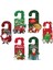 6 Adet Noel Kapı Tokmağı Askısı Dekorasyonu Noel Kapı Tokmağı Süsü Tabelası Noel Kapı Kolu Kolye (Yurt Dışından) 4