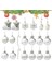 Gümüş Noel Ağacı Süsleri, 20'li Set, Noel Için Atmosferik Yeniden Kullanılabilir Gümüş Süsler, Asılması Kolay (Yurt Dışından) 2