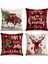 Noel Yastık Kılıfları 18X18 4'lü Set, Kanepe, Sandalye, Oturma Bankı Için Noel Dekoratif Örtüsü (Yurt Dışından) 2