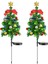 2 Adet Güneş Enerjili Noel Ağacı Işıkları Açık Su Geçirmez Güneş Enerjili Işıklar Noel Ağacı Kazık Işıkları Noel Süslemeleri (Yurt Dışından) 2