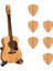 Standlı Ahşap Gitar Penası Kutusu - 6 Adet Gitar Penası, Gitaristler Için Mini Saklama Kutusu, Müzisyen Yazılı (Yurt Dışından) 2