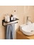 Banyo Kağıt Havlu Tutucu Duvar Montajlı El Havlusu Tutucu Banyo Kağıt Havlu Tutucu Gümüş (Yurt Dışından) 5