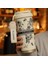 Kadın Çiçek Kahve Kupası 500ML 316 Paslanmaz Çelik Vakum Şişesi Saman ve Doğrudan Yalıtımlı Tumbler Termal Cupcapacity: 500ML/RENK: A (Yurt Dışından) 1