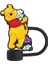 1-21PCS Miniso Disney Winnie Pooh Araba Thermos Cup 3040OZ CUP1MM Saman Toppers Yeniden Kullanılabilir Toz Geçirmez Saman Kapağı Renk: 2 (Yurt Dışından) 1