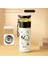Gianxi 480ML Paslanmaz Çelik Termo Şişe Ev ve Mutfak Su Şişesi Içki Taşınabilir Panda Panda Desen Kahve Kupası Filtre Kapasitesi: 480ML/RENK: Beyaz 316 D (Yurt Dışından) 1