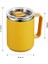 450ML Paslanmaz Çelik Isı Yalıtımlı Kahve Sütü Kupa Termal Kahve Kupası Çift Duvar Kalıp ve Kapak Seyahat Içme Tumklercasity: 450ML/RENK: Sarı (Yurt Dışından) 1