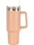 40OZ Paslanmaz Çelik Araba Dağı Kol ve Samanlı Çift Duvarlı Yalıtılmış Seyahat Kupa Tatili Hediyeleri Kapasite: 1200ML 40 Oz/renk: Zencefil (Yurt Dışından) 1