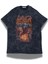 Unisex Slayer Yazılı Yıkamalı T-Shirt, Oversize Rock Band Baskılı Retro Tişört 1
