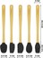Uzun 26 cm Siyah Bambu Silikon Spatula Seti, 5'li. Dayanıklı ve Şık Mutfak Aleti. 3