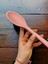 28 cm Pembe Isıya Dayanıklı Yanmaz Silikon Kaşık, Güçlü ve Dayanıklı Mutfak Aracı 2
