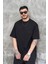 Unisex Pamuk Kaliteli Oversize Siyah Tişört – Şık Rahat Günlük Kombin 3