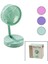 Mini Fan W-1630-A SDR-B07 M.üstü Vantilatör USB Şarjlı Katlanır Fan=12.5cm - Ayak=12.5cm 180 Derece Ayarlı Telefonluklu (3791) 1