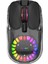 Şeffaf Sessiz Fare Kablosuz Şarjlı Çift Modlu Rgb Ergonomik Bluetooth Fare (Yurt Dışından) 3