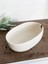 Şık Oval Hasır Saklama ve Ekmek Sepeti, 23X15X8CM, Ekru Renk 1