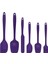 6'lı Mor Silikon Spatula Seti, Isıya Dayanıklı ve Yapışmaz Özellikte 1