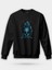 Baykuş ve Kurukafa Baskılı Unisex Regular Sweatshirt 1