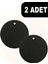Iki Adet Siyah Yuvarlak Silikon Nihale, Dayanıklı ve Pratik Mutfak Gereci 1
