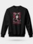 Lady Kitsune Japon Kızı Baskılı Unisex Regular Sweatshirt 1