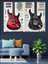 Renkli Müzik ve Gitar Temalı Dekoratif Kanvas Tablo, Ahşap ve Mdf. 2