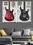 Renkli Müzik ve Gitar Temalı Dekoratif Kanvas Tablo, Ahşap ve Mdf. 5