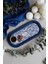 Mavi Sweet Home Desenli Oval Tepsi 16X35 Cm, Şık ve Kullanışlı Ev Dekorasyonu. 1