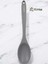 Gri 28CM Sert Uçlu Isıya Dayanıklı Yanmaz Silikon Yemek Kaşığı 2