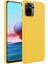 Xiaomi Redmi Note 10 İnce Mat Silikon Kılıf Sarı 1