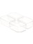 Beyaz 3 Bölmeli Dikdörtgen Saklama Kabı, Pratik ve Şık Mutfak Çözümü 5