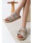Tyna Süet Gri Taşlı Kadın Terlik 5