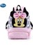 Dikiş Mickey Mouse Cartoon Moda Sırt Çantası Kadınlar Minnie Canvas Okul Çantası Moda Büyük Kapasite Sırt Çantası Renk: A3 27X23X8CM (Yurt Dışından) 1