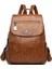 Sıcak Satım Kadınlar Yumuşak Deri Sırt Çantaları Vintage Kadın Omuz Çantaları Sac A Dos Sıradan Seyahat Bayanlar Bagpack Mochilas Okul Çantaları Renk: Kahverengi (Yurt Dışından) 1