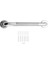 12 Inç Kaymaz Duş Tutma Barı Dokulu Saplı Krom Kaplamalı Paslanmaz Çelik Banyo Tutma Barı (Yurt Dışından) 4