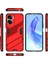 Honor 90 Lite 5G/X50I 5g Düşme Korumalı Telefon Kılıfı Kickstand Pc+Tpu Arka Kapak-Kırmızı (Yurt Dışından) 5