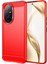 Honor 200 5g Kılıf Karbon Fiber Doku Fırçalanmış Tpu Yumuşak Telefon Kılıfı-Kırmızı (Yurt Dışından) 1