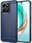 Honor X6B 4g Kılıf Karbon Fiber Doku Tpu Fırçalanmış Telefon Kılıfı-Mavi (Yurt Dışından) 1