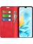Honor 200 Lite Kart Yuvaları Kılıfı Cilt Dokunuşlu Deri Kapaklı Telefon Kılıfı-Kırmızı (Yurt Dışından) 2