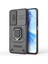 Honor 90 Lite 5G/X50I 5g Kılıf Pc+Tpu Kayar Kamera Kapağı Telefon Kılıfı Kickstand Ile-Siyah (Yurt Dışından) 3
