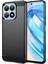 Honor X8A 4g Karbon Fiber Doku Fırçalanmış Tpu Telefon Kılıfı Düşmeye Karşı Cep Telefonu Kapağı-Siyah (Yurt Dışından) 1