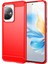 Honor 100 5g Fırçalanmış Telefon Kılıfı Çizilmez Yumuşak Tpu Kapak-Kırmızı (Yurt Dışından) 1