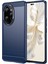 Honor 100 Pro 5g Kılıf Karbon Fiber Fırçalanmış Tpu Telefon Kılıfı-Mavi (Yurt Dışından) 1