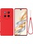 Honor X60 Pro 5g Kılıf Sıvı Silikon Telefon Arka Kapağı El Kayışı Ile-Kırmızı (Yurt Dışından) 1