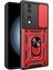 Honor 70 5g Telefon Kickstand Kılıfı Sürgülü Kamera Lens Koruma Pc+Tpu Kapak-Kırmızı (Yurt Dışından) 1