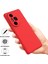 Honor 300 Ultra/honor 300 Pro Kılıf Sıvı Silikon Telefon Arka Kapağı El Kayışı Ile-Kırmızı (Yurt Dışından) 2