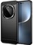 Honor Magic7 Pro 5g Kılıf Karbon Fiber Doku Fırçalanmış Parmak Izi Önleyici Telefon Arka Kapağı-Siyah (Yurt Dışından) 1
