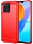 Tpu Telefon Kılıfı Honor X8 5g/x6 4g/x6 5G/X6S 4g/play 30/PLAY6C 4g/70 Lite 5G/X8A 5g, Fırçalanmış Karbon Fiber Dokulu Koruyucu Kılıf-Kırmızı (Yurt Dışından) 1