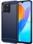 Tpu Telefon Kılıfı Honor X8 5g/x6 4g/x6 5G/X6S 4g/play 30/PLAY6C 4g/70 Lite 5G/X8A 5g, Fırçalanmış Karbon Fiber Dokulu Koruyucu Kılıf-Mavi (Yurt Dışından) 1
