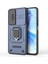 Honor 90 Lite 5G/X50I 5g Kılıf Pc+Tpu Kayar Kamera Kapağı Telefon Kılıfı Kickstand Ile-Mavi (Yurt Dışından) 3
