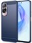 Honor 90 Lite 5G/X50I 5g Için Esnek Tpu Karbon Fiber Telefon Kılıfı, Kaymaz Fırçalanmış Yüzey Arka Kapak-Mavi (Yurt Dışından) 1