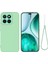 Honor X8C 4g Sıvı Silikon Kılıf Telefon Arka Kapağı El Kayışı Ile-Yeşil (Yurt Dışından) 1